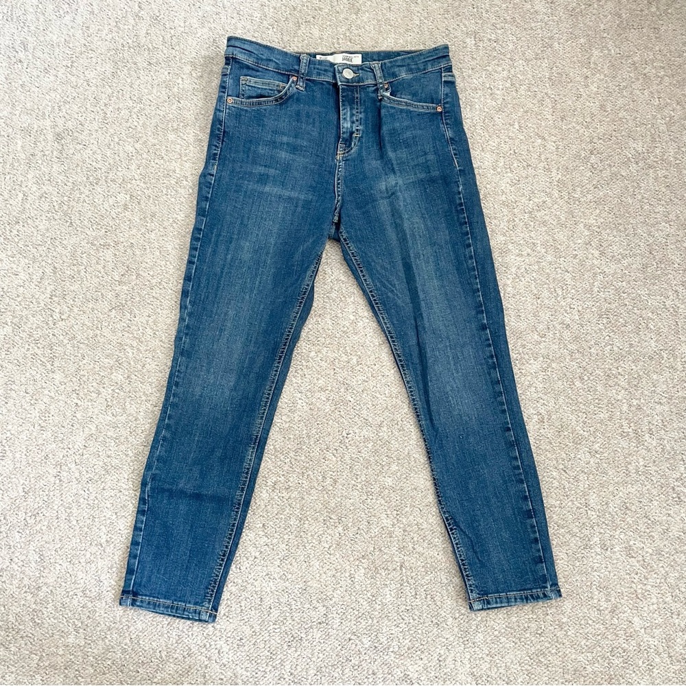 Topshop Moto Jamie size 30 Petite Blue Jeans